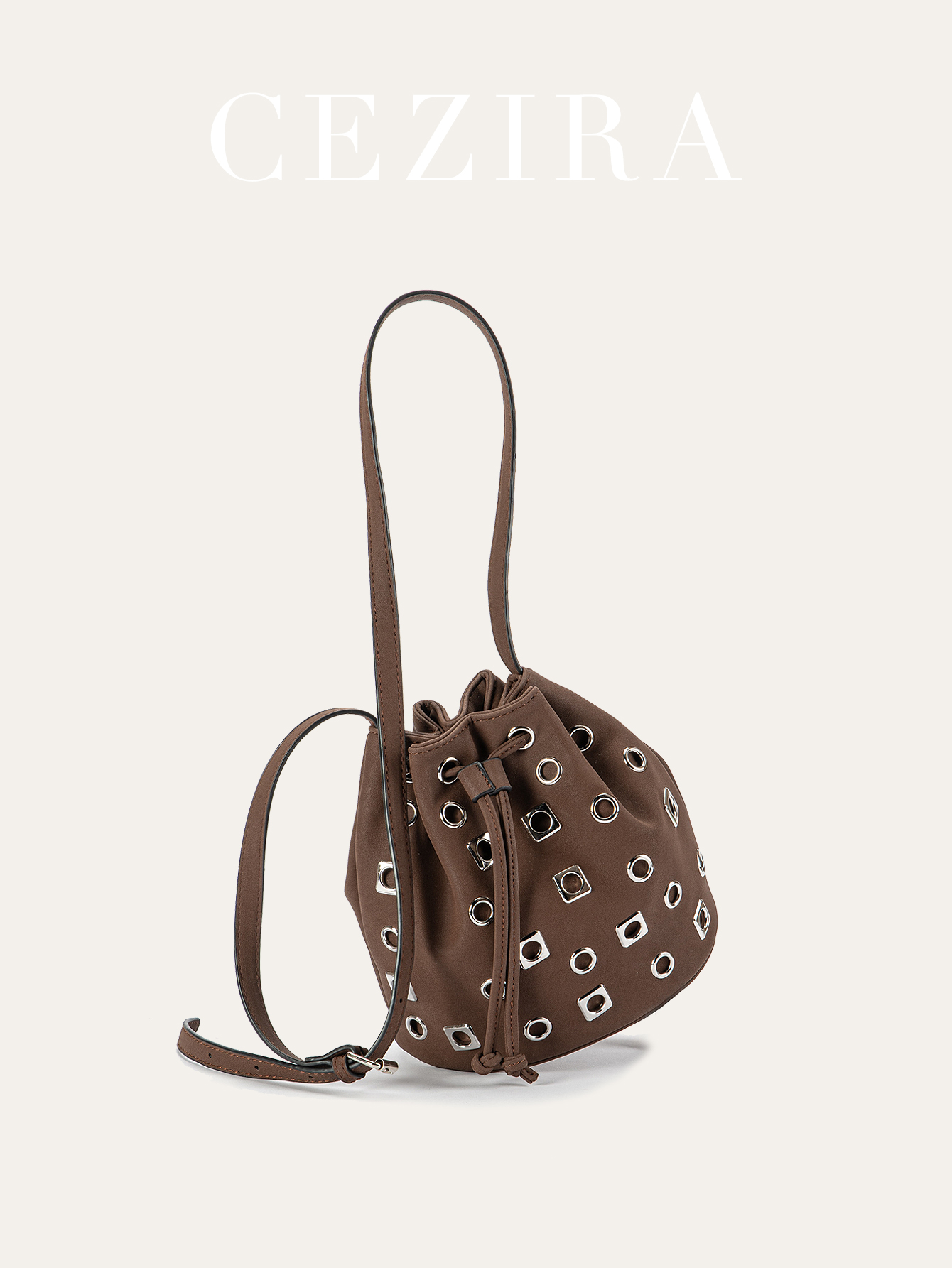 Luxury Bags Vegan Leather - CR Dames Luxe Punk Hollow Out