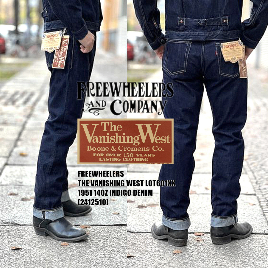 Levis Jeans 501 - FREEWHEELERS 601XX 1951, vijf zakken van
