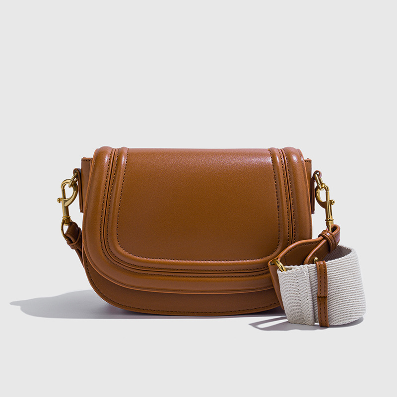 Luxury Bags Vegan Leather - Minimalistische gestikte crossbodytas voor dames, luxe