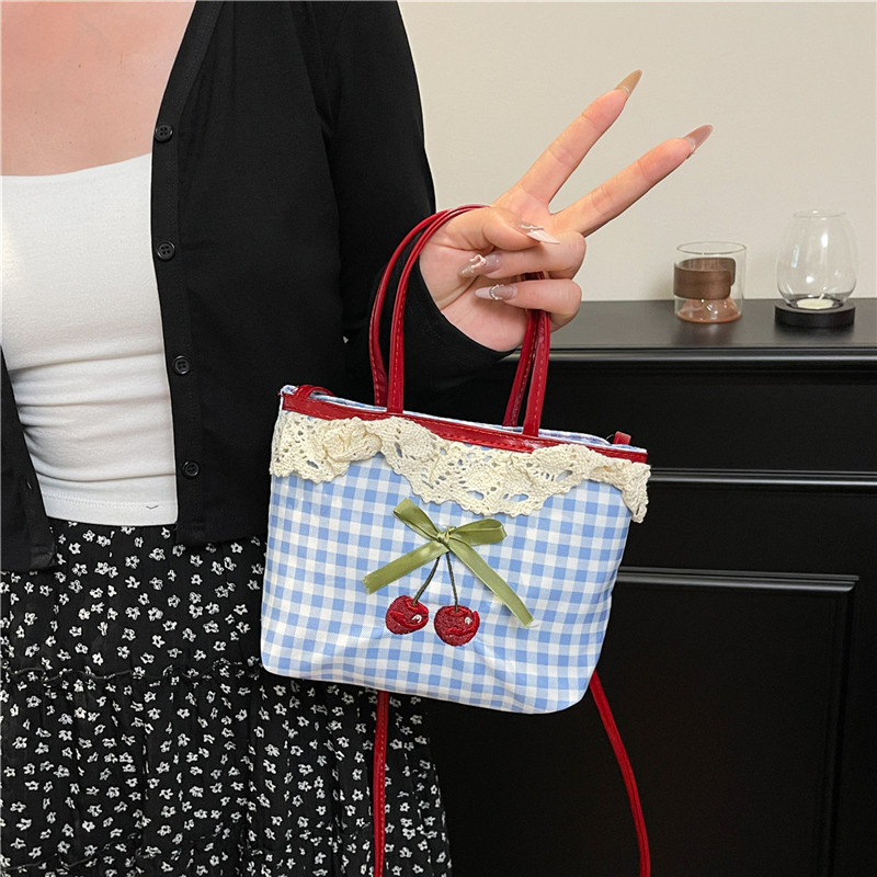 Luxury Bags Cute - Vrouwen Nieuwe Handtas Koreaanse Geruite Polka