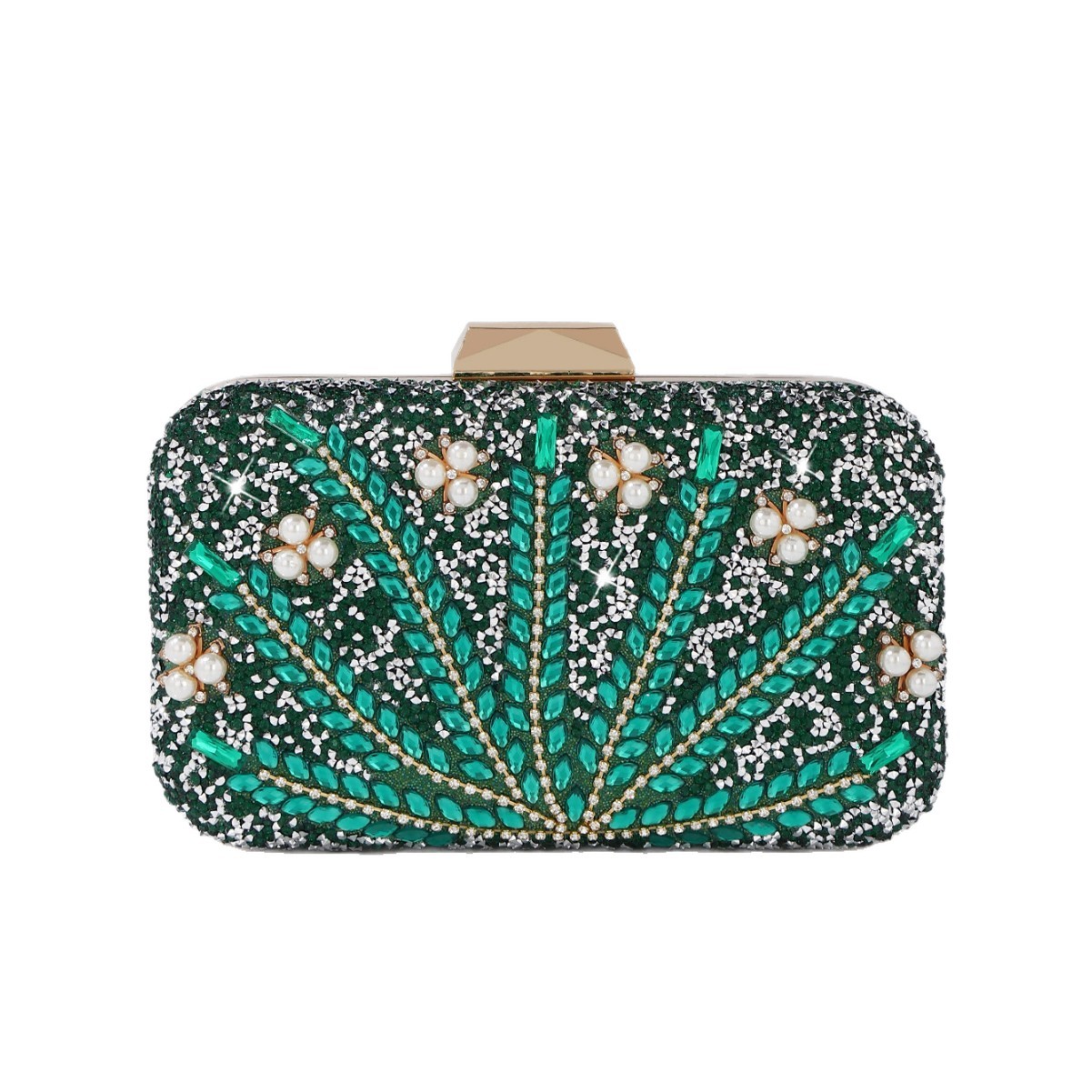 Luxe groene avondtasje met str - Luxury Bags Green recensie en prijs