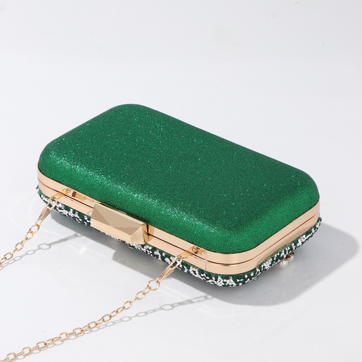 Luxe groene avondtasje met str - Luxury Bags Green recensie en prijs