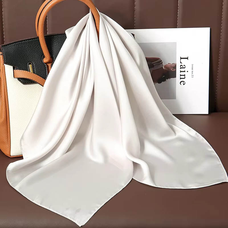 Luxe Effen Kleur Zijden Vierka - Luxury Bags Office recensie en prijs