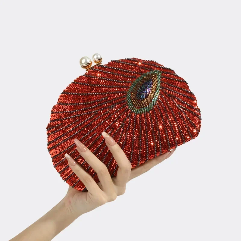Nieuwe luxe pauwgroene clutch  - Luxury Bags Green recensie en prijs