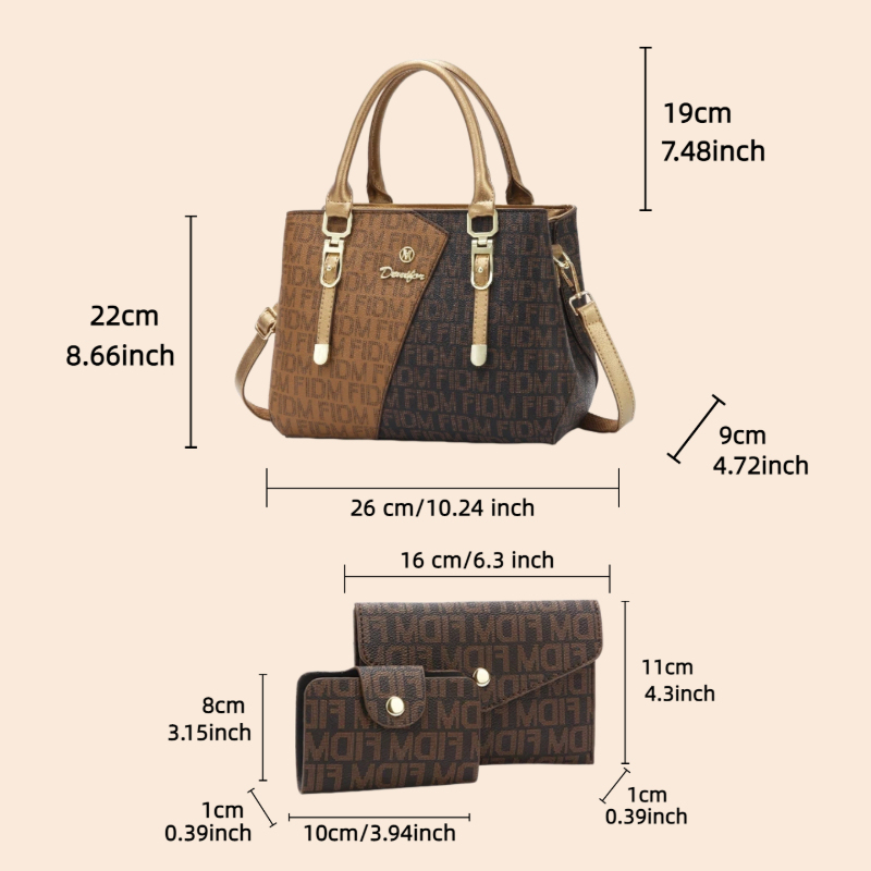 3-delige dames tasset, luxe pr - Luxury Bags & Leather Repair Of Atlanta Reviews recensie en prijs