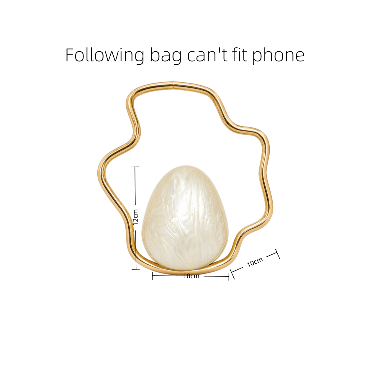 Dames mini acryl eiervormige t - Luxury Bags Cute recensie en prijs