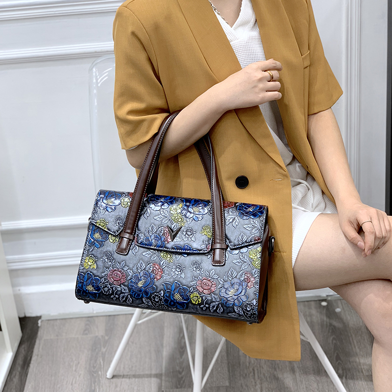 Vintage 3D reliëf bloemenhandt - Luxury Bags Vegan Leather recensie en prijs