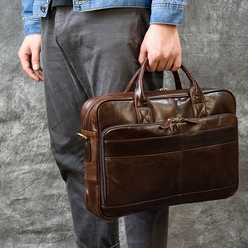 Luxe Lederen Handtas Voor Mann - Luxury Bags For Men recensie en prijs