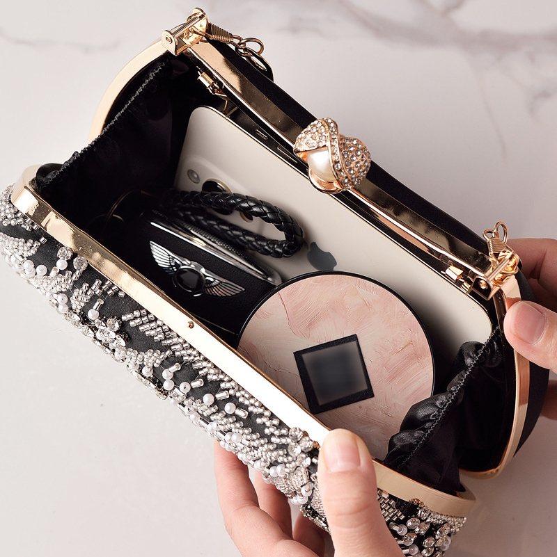 Zwarte handtas met kralen Vint - Luxury Bags China Wholesale recensie en prijs
