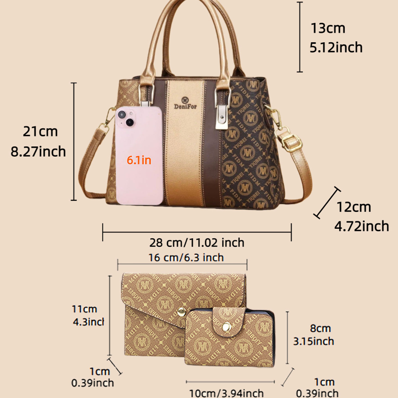 3-delige set dameshandtassen m - Luxury Bags & Leather Repair Of Atlanta Reviews recensie en prijs